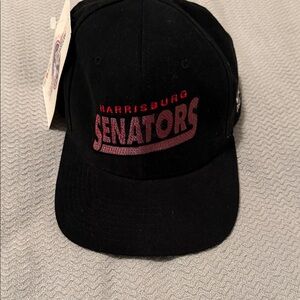 Vintage New Era Harrisburg Black Cap. New with tags!!!